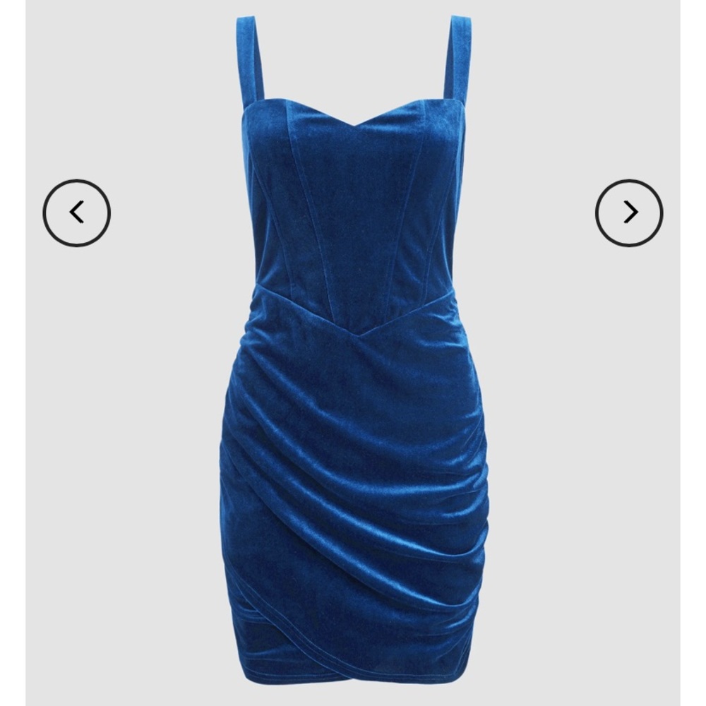 Velvet corset mini cami dress